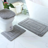3 Piece Bathroom Mat Set Bathroom Mats Bath Mats & Rugs