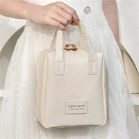 Portable Large Capacity PU Shell Makeup & Toiletry Bag Waterproof Makeup bag Makeup Bags