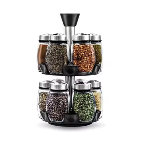 7pcs Spice Jar Set 110ml with Shaker Lids for Organized Kitchen Storage- Furaha Finds Kenya