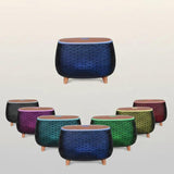 7 Colors Wood Grain Ultrasonic Aromatherapy Diffuser 400ml with Remote Colour light Ultrasonic Diffusers