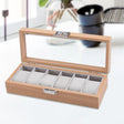 6 Slot Wooden Watch Organizer Watch organizer Drawer Organizers