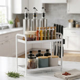 2 Tier Kitchen Storage Rack Kitchen accessories Shelf Risers