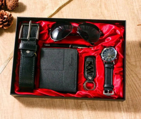 6 Piece Men's Luxury Gift Set Gift set Watch Accessories