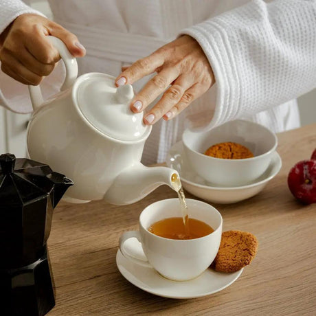 Round Ceramic Kettle 1000ml Kettle Kitchen Tools & Utensils