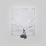 Light Grey Jacquard Table Runner Table runner Table Runners