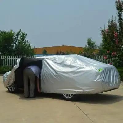 Universal Grey Car Cover with Reflectors Car cover Automotive Storage Covers