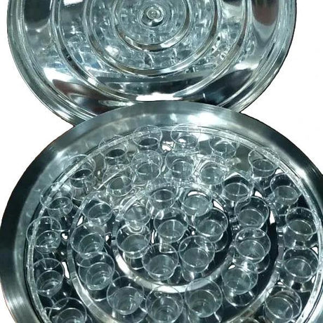 HOLY COMMUNION UTENSIL SET WITH 40 PLASTIC CUPS AND TRAY Church and religious supply Religious Items