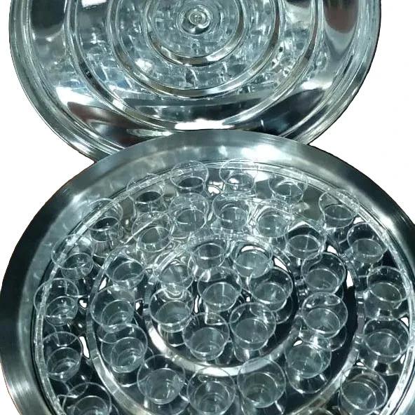 HOLY COMMUNION UTENSIL SET WITH 40 PLASTIC CUPS AND TRAY Church and religious supply Religious Items