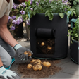Potato Growing Bag - 5 Gallon Fabric Planter with Harvest Window Black Home & Garden Planters