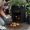 Potato Growing Bag - 5 Gallon Fabric Planter with Harvest Window Black Home & Garden Planters