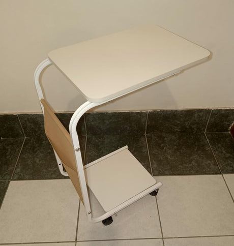 2 Layer Trolley with Matching Insert Pocket Side Stool Table – 58 × 36 × 4.5 cm