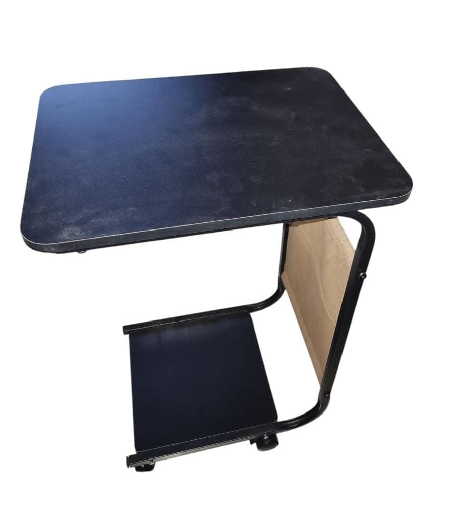 2 Layer Trolley with Matching Insert Pocket Side Stool Table – 58 × 36 × 4.5 cm