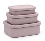 Leak Proof Silicone Lunch Box Set Food Grade Microwave and Dishwasher Safe