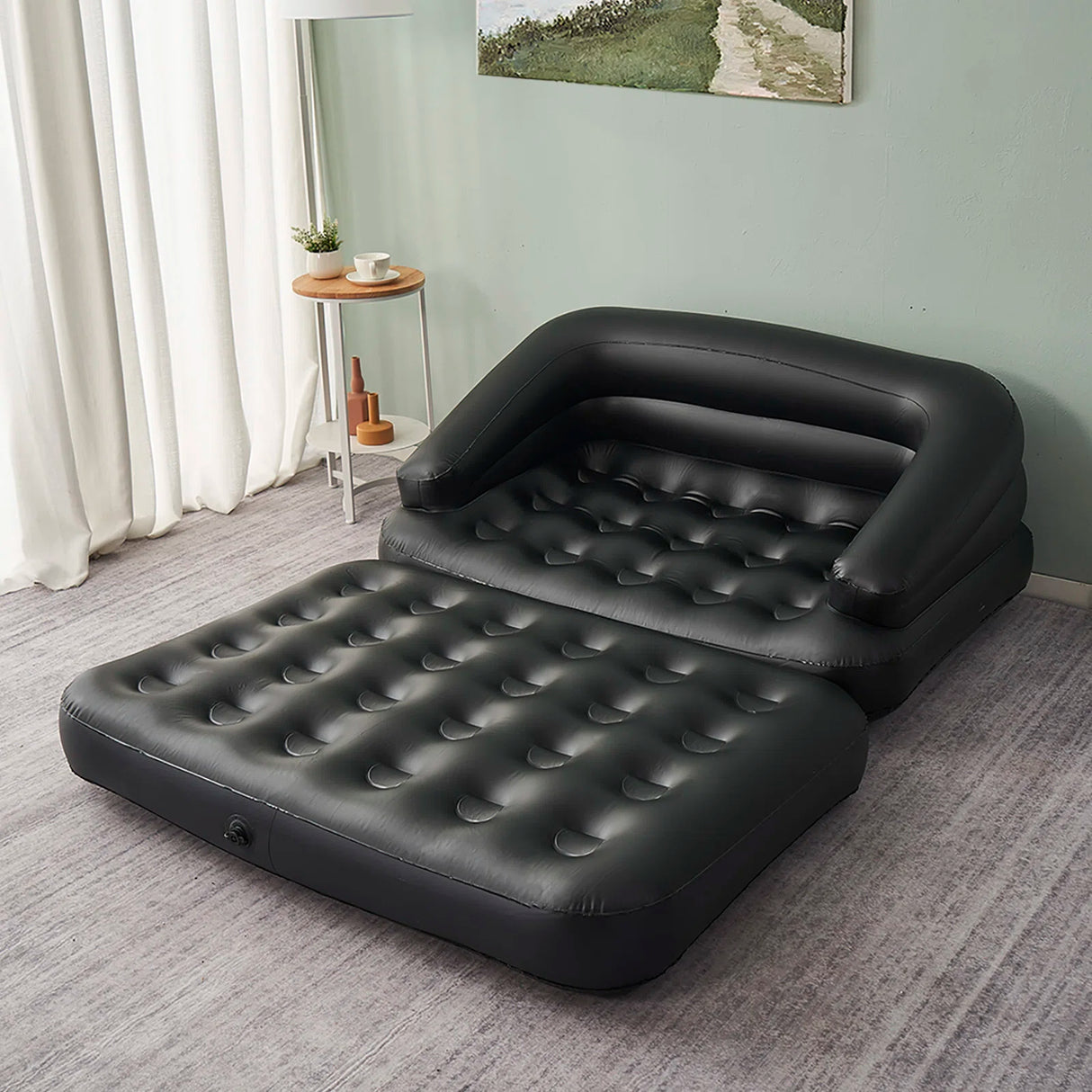 2 Seater Inflatable Pullout Sofa with Manual Pump