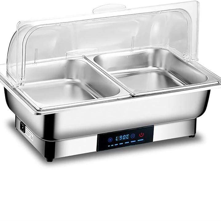Electric Chaffing Dish – Stainless Steel Food Warmer with Heat Control chafing dishes Chafing Dishes