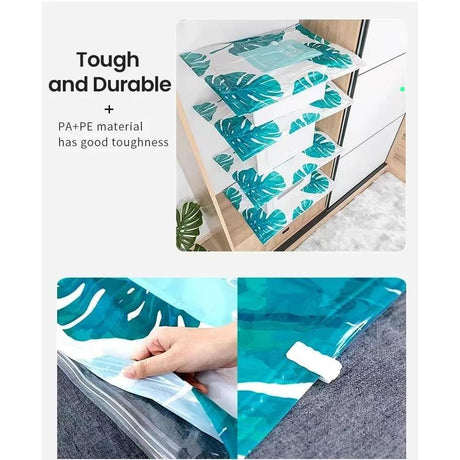 10pcs Vacuum Compression Storage Bags with Electric Pump – Space-Saving Airtight Storage for Clothes and Bedding