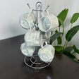 Pearl Marble Octagon Mugs – Set of 6 Kitchen & Dining Mugs