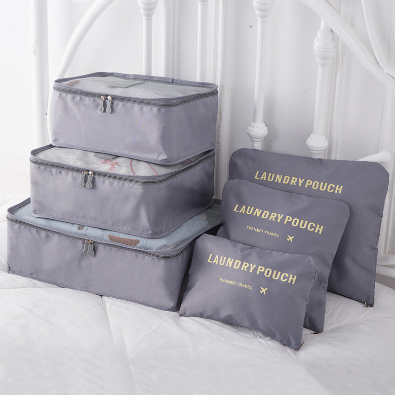 6pcs Luggage Travel Organizers for Suitcase Oxford Packing Cubes