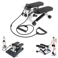 High Quality Mini Stepper with Resistance Bands – LCD Monitor Compact Home Gym Equipment stair climbers and steppers Stair Steppers