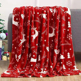 Premium Christmas Sherpa Fleece Throw Blanket - 150x200cm