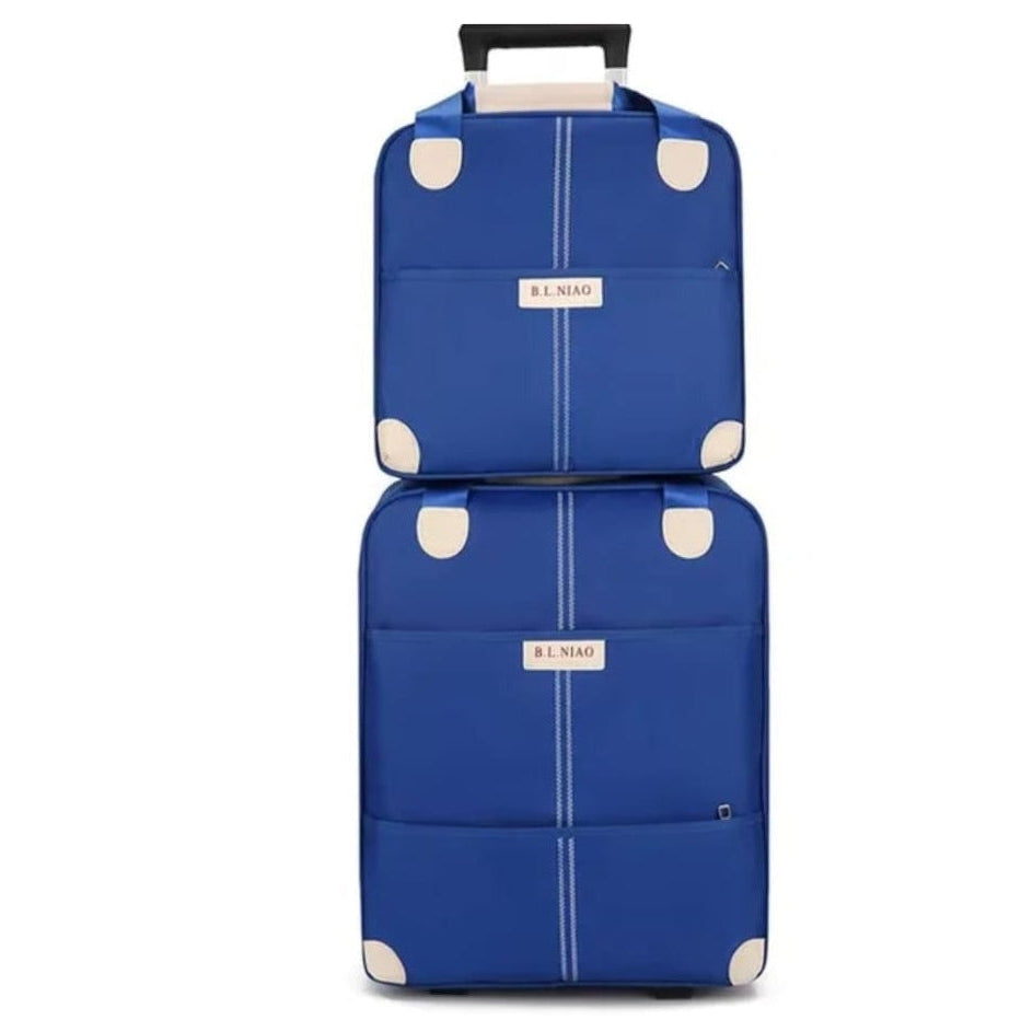 2 in 1 High Quality Big Sizes Trolley Travel Bags - Waterproof Luggage Set