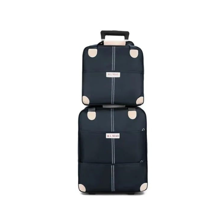 2 in 1 High Quality Big Sizes Trolley Travel Bags - Waterproof Luggage Set