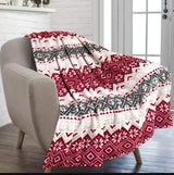 Premium Christmas Sherpa Fleece Throw Blanket - 150x200cm