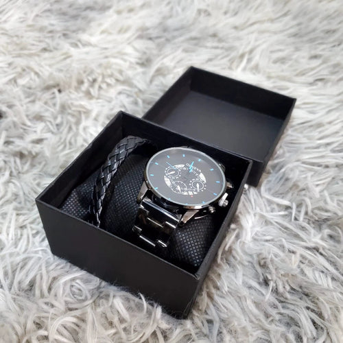 Men's 2 in 1 Gift Set - Watch & Bracelet Accessories Jewelry Sets