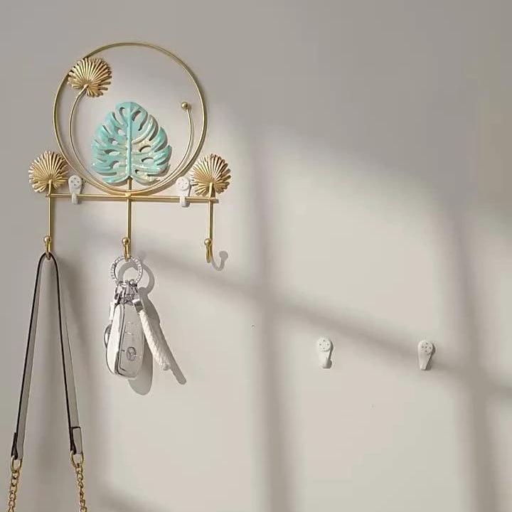 Luxury Iron Art Wall Hanging Hook/Key Holder Stand Home Décor Utility Hooks