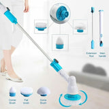 Electric Hurricane Spin Scrubber – Cordless Rechargeable Cleaning Brush with 3 Replaceable Heads