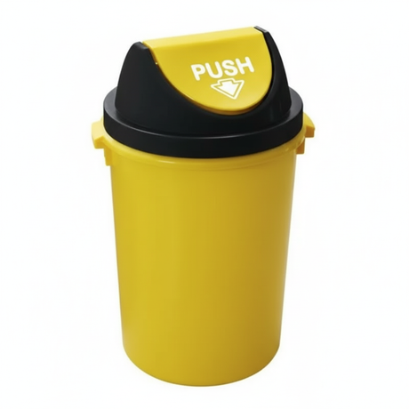 Yellow push bin