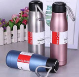 600ml Stainless Steel Flask with String Strap