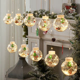 10-Piece Christmas Wish Ball LED Garland Curtain Light – 3.5M Decorative Fairy Lights