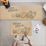 2PCS Anti-Slip Rubber Kitchen Mat Set Kitchen & Dining Rugs